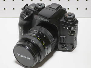 ●MINOLTA αー７本体 Tokina AF 28-80mm f3.5-5.6 セット 動作品 60サイズ