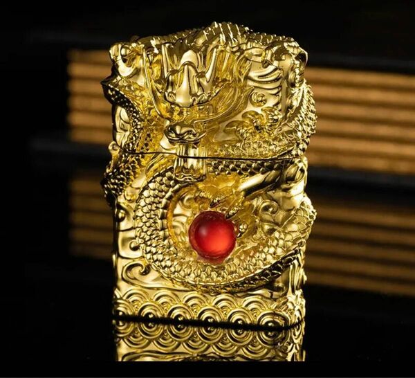 ライター オイルライター zippo ドラゴンライター　ゴールド