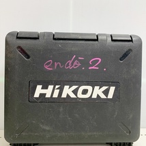 ♭♭ HiKOKI ハイコーキ コードレスインパクトドライバ　充電器　充電池2個　ケース　DC36V WH36DC フレアレッド 傷や汚れあり_画像9