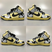 ## NIKE ナイキ DUNK HIGH 1985 BLACK ACID WASH 28.5cm スニーカー DD9404-700 レモンドロップ/ブラックーゴールド やや傷や汚れあり_画像3