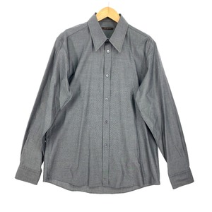 $$ LOUIS VUITTON Louis Vuitton men's dress shirt size 41/16 gray scratch . dirt equipped 