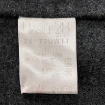 〇〇 BASILE28 バジーレベントット レディース ロングコート サイズ11 グレー やや傷や汚れあり_画像5