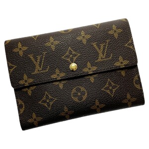 ☆☆ LOUIS VUITTON ルイヴィトン ポルト トレゾール エテュイ パピエ SP0937 ブラウン モノグラム 2つ折り財布 レディース 傷や汚れあり