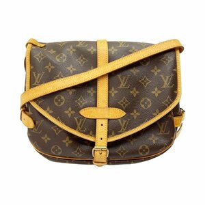 ◆◆ LOUIS VUITTON ルイヴィトン モノグラム ソミュール30 バッグ ショルダーバッグ M42256 ブラウン系 やや傷や汚れあり