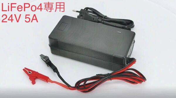 リン酸鉄バッテリー充電器LiFePo4,29.2V 5Aファン付き