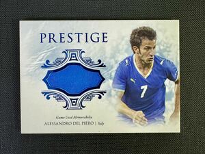 ★10枚限定 FUTERA 2023-24 Game Used Jersey DEL PIERO デルピエロ　イタリア代表 青 Blue Match Color 良番 01/10