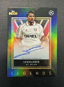 ★99枚限定 2023-24 Topps Deco AC Milan Legends AUTO Autograph Leonardo レオナルド 直筆サインカード