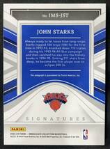 2022-23 PANINI - IMMACULATE COLLECTION BASKETBALL AUTO JOHN STARKS 直筆サインカード /99_画像2