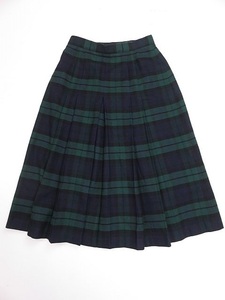 Scotch house длинный юбка в складку зеленый темно-синий весна осень-зима проверка S