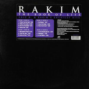 Rakim The Book Of Life LP レコード