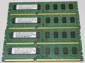 デスクトップPC用メモリ DDR3 1600 4G×4個 16G 動作確認済み 送料込