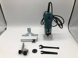 【中古品】makita マキタ コード式 トリマ 3707FC 電動工具 DIY 付属工具付き 簡易動作確認済