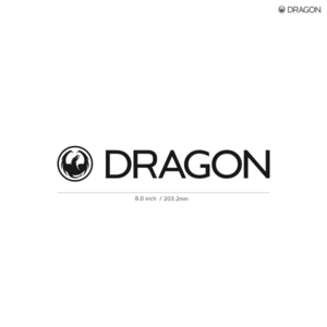 【DRAGON】ドラゴン★02★ダイカットステッカー★切抜きステッカー★8.0インチ★20.3cm