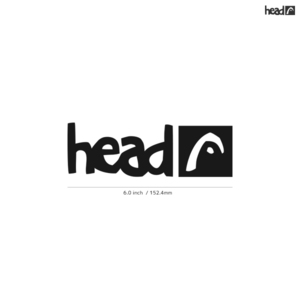 【HEAD】ヘッド★03★ダイカットステッカー★切抜きステッカー★6.0インチ★15.2cm