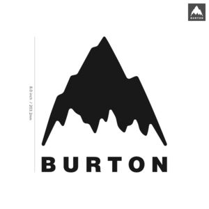 【BURTON】バートン★01★ダイカットステッカー★切抜きステッカー★8.0インチ★20.3cm