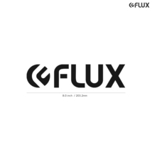 【FLUX】フラックス★02★ダイカットステッカー★切抜きステッカー★8.0インチ★20.3cm_画像1
