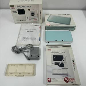 ニンテンドー3DSLL 本体 箱 セット ミント/ホワイト 任天堂 SPR-001 初期化 動作確認済 3DS LL 