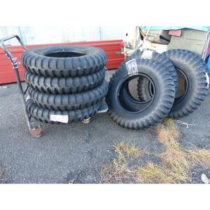  postage included Firestone 7.00-16 MILITARY military tire NDCC fire Stone M151 M38 Jeep 4 pcs set (7)JEEP