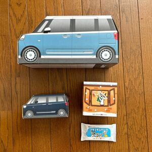 大初夢フェア 新型ムーヴキャンバス クラフトカー お菓子BOX 箱 ストライプス セオリー 箱型 ミニカー