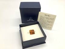 u9653 Amber of Beoluna 琥珀 アンバー タイタック タイピン メンズ コレクション アクセサリー_画像1