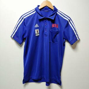 【非売品】ASA×JFA サッカー 日本代表ポロシャツ L 青 【A7】adid