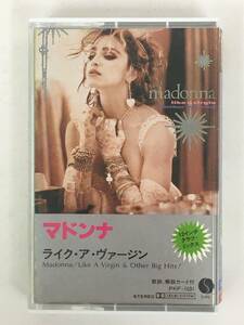 #*U002 MADONNA Madonna LIKE A VIRGIN & OTHER BIG HITS! Like *a*va- Gin 12 -inch Club * Mix cassette tape *#