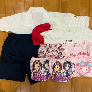 6 8 未使用品 女の子用 Tシャツ 体操着 ハーフパンツ 詰め合わせ 匿名発送