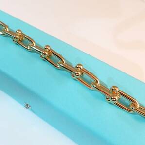 ◆￥185万◆TIFFANY◆未使用◆ハードウェア18Kイエローゴールドブレスレットの画像6