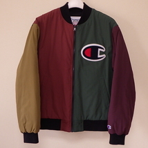 ☆ 17AW Supreme シュプリーム Champion Color Blocked Jacket チャンピオン カラー ブロック ジャケット 切替 クレイジー マルチS/DSD_画像2