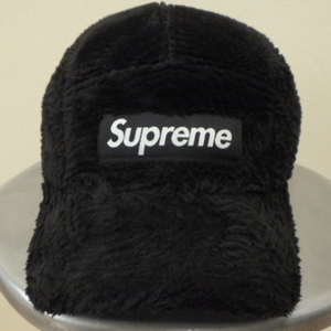 ☆ 22FW Supreme シュプリーム Swirl Fleece Camp Cap スワール フリース キャンプキャップ キャップ (ブラック黒)GDH