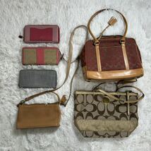 1円〜COACH コーチ ハンドバッグ 財布 まとめて_画像1