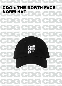 CDG THE NORTH FACE NORM HAT　キャップ　黒　ノースフェイス　コム・デ・ギャルソン　シーディージー　