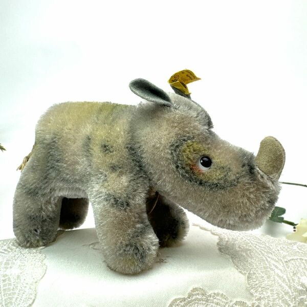 シュタイフ★Rhinoceros Nosy 10cm オールID's完品★(最小サイズ)サイのノージー/ライノセロス★Steiff