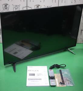 完動美品 東芝 43V型 4K 液晶 テレビ 43C310X 2018年 3波3チューナー搭載 USB外付けHDD録画対応 地デジビューティ おまかせ録画 43インチ