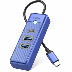 ★新品未使用★ TypeC USB 接続アダプター ブルー ハブ データ転送