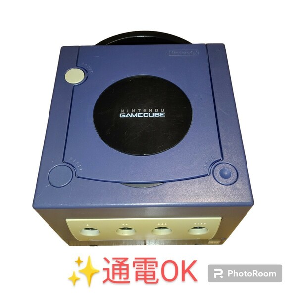 【通電OK・送料無料】Nintendo/任天堂　GAMECUBE/ゲームキューブ本体一式　バイオレット　DOL-001　現状販売