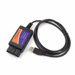 ELM327 OBD2 スキャンツール For　 Windowsパソコン USBインターフェース USBOBD