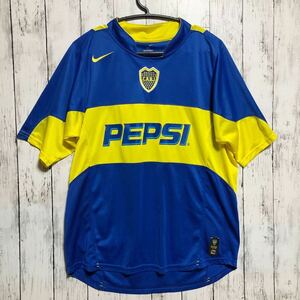 【NIKE】ナイキ BOCAJUNIORS ボカジュニアーズ サッカー ユニフォーム 2004 上下セット L 送料込み！