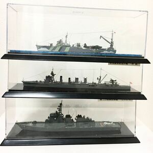 日本海軍 軍艦 こんごう 神通 精巧 模型 完成品 戦艦 コレクション ケース付き まとめ売り