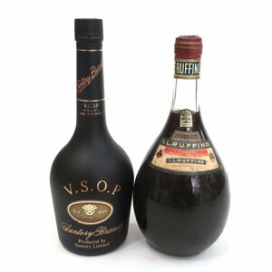 １円スタート 未開栓 お酒 2点セット SUNTORY サントリー Suntory Brandy Extra Fine V.S.O.P ブランデー I.L.RUFFINO ルフィーノ ワイン