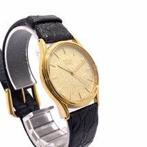 1円スタート 稼動品 SEIKO セイコー DOLCE ドルチェ 8J41-6100 QZ クォーツ SS ラウンド ゴールド文字盤 ３針 メンズ 腕時計_画像3