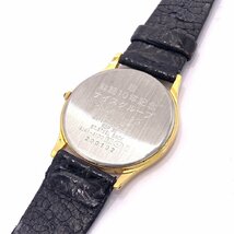 1円スタート 稼動品 SEIKO セイコー DOLCE ドルチェ 8J41-6100 QZ クォーツ SS ラウンド ゴールド文字盤 ３針 メンズ 腕時計_画像7