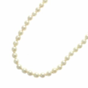 1円スタート 美品 アコヤ真珠 パールネックレス 61粒 61P 6.00～6.50mm pearl 金具 SILVER シルバー アクセサリー レディース ソーティング