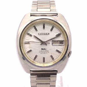 1円スタート 稼働品 CITIZEN シチズン LEOPARD レオパード SUPER BEAT 8 4-770064 Y デイデイト 自動巻き 24石 白文字盤 メンズ