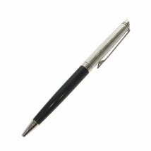 １円スタート 美品 WATERMAN ウォーターマン ボールペン 回転式 文房具 筆記具 ステーショナリー ビジネス シルバー ブラック 筆記確認済_画像1