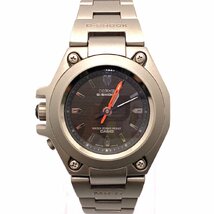 1円スタート CASIO カシオ G-SHOCK MR-G Gショック MRG-120T クォーツ レフトリューズ チタン ブラック文字盤 メンズ 腕時計 動作未確認_画像1