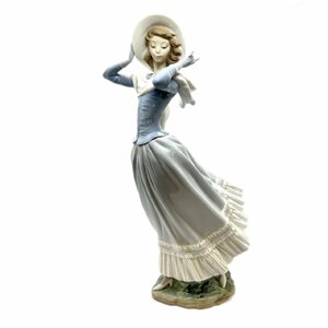 １円スタート LLADRO リヤドロ 4936 春のそよ風 フィギュリン 陶器 人形 アンティーク 工芸品 リアドロ コレクション 置物