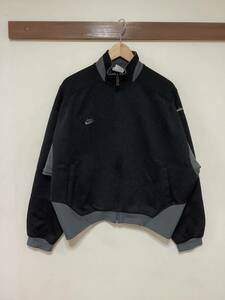 ki1305 NIKE Nike jersey truck top jersey jacket XL black Logo embroidery Old 