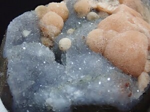 【未処理】オレンジフローライト&クォーツ　蛍石&水晶　原石　標本