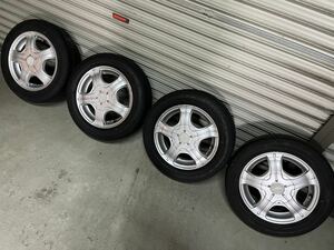 13インチ　タイヤ　アルミホイール　4本セット　中古　軽自動車　4.5J ブリヂストン　ネクサリー　155/65/13